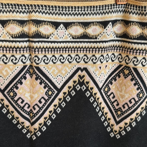 Odd Molly / Anthropologie/ Anthro Cotton Knit Crochet Hem Pull On Sweater Skirt. - Picture 4 of 8